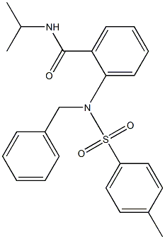 2-{benzyl[(4-methylphenyl)sulfonyl]amino}-N-isopropylbenzamide Struktur