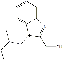 [1-(2-methylbutyl)-1H-benzimidazol-2-yl]methanol Struktur