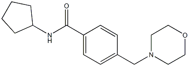 N-cyclopentyl-4-(4-morpholinylmethyl)benzamide Struktur