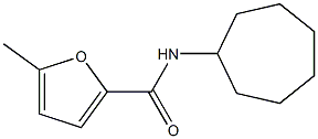 N-cycloheptyl-5-methyl-2-furamide Struktur