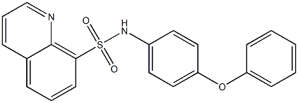 N-(4-phenoxyphenyl)-8-quinolinesulfonamide Struktur