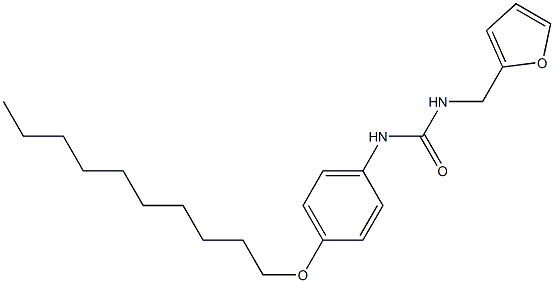 N-[4-(decyloxy)phenyl]-N'-(2-furylmethyl)urea Struktur