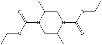 diethyl 2,5-dimethyl-1,4-piperazinedicarboxylate Struktur