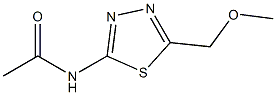 N-[5-(methoxymethyl)-1,3,4-thiadiazol-2-yl]acetamide Struktur