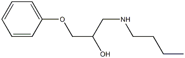 1-(butylamino)-3-phenoxy-2-propanol Struktur