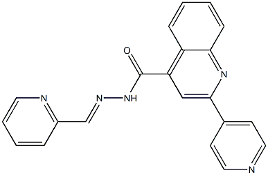 2-(4-pyridinyl)-N'-(2-pyridinylmethylene)-4-quinolinecarbohydrazide Struktur