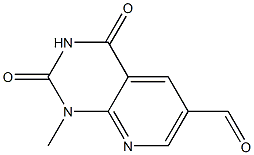 1-methyl-2,4-dioxo-1,2,3,4-tetrahydropyrido[2,3-d]pyrimidine-6-carbaldehyde Struktur