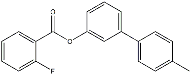 4'-methyl[1,1'-biphenyl]-3-yl 2-fluorobenzoate Struktur