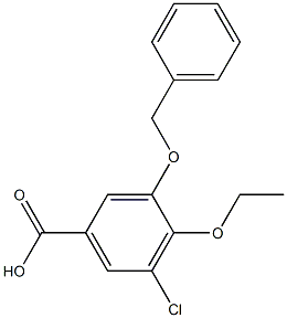 3-(benzyloxy)-5-chloro-4-ethoxybenzoic acid Struktur