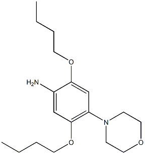 2,5-dibutoxy-4-(4-morpholinyl)phenylamine Struktur