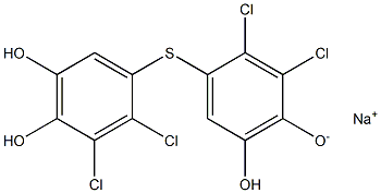 dihydroxydichlorophenyl sulfide, sodium salt Struktur