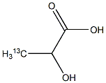 D-Lactic  -3-13C  acid  solution  sodium  salt,  Sodium  D-lactate-3-13C  solution Struktur