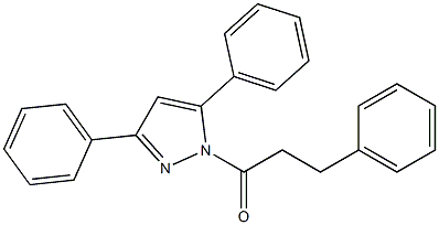 1-(3,5-diphenyl-1H-pyrazol-1-yl)-3-phenyl-1-propanone Struktur