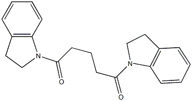 1,5-di(2,3-dihydro-1H-indol-1-yl)-1,5-pentanedione Struktur