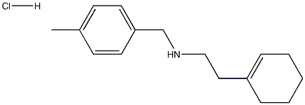 2-(1-cyclohexen-1-yl)-N-(4-methylbenzyl)-1-ethanamine hydrochloride Struktur