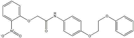 2-(2-nitrophenoxy)-N-[4-(2-phenoxyethoxy)phenyl]acetamide Struktur