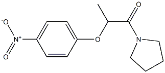 2-(4-nitrophenoxy)-1-(1-pyrrolidinyl)-1-propanone Struktur