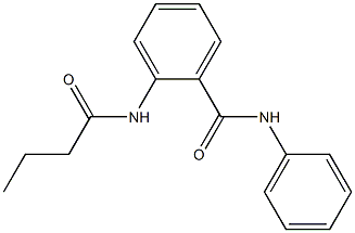 2-(butyrylamino)-N-phenylbenzamide Struktur