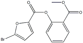 2-(methoxycarbonyl)phenyl 5-bromo-2-furoate Struktur