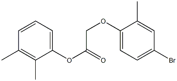 2,3-dimethylphenyl 2-(4-bromo-2-methylphenoxy)acetate Struktur