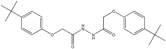 2-[4-(tert-butyl)phenoxy]-N'-{2-[4-(tert-butyl)phenoxy]acetyl}acetohydrazide Struktur