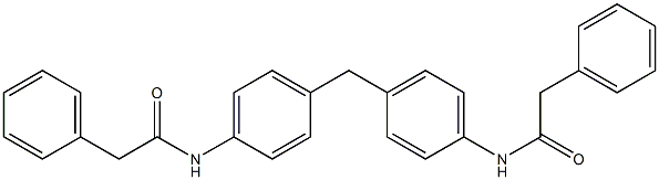 2-phenyl-N-(4-{4-[(2-phenylacetyl)amino]benzyl}phenyl)acetamide Struktur