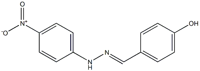 4-hydroxybenzaldehyde N-(4-nitrophenyl)hydrazone Struktur