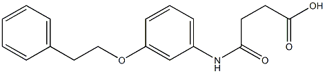 4-oxo-4-[3-(phenethyloxy)anilino]butanoic acid Struktur