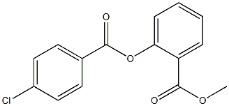 methyl 2-[(4-chlorobenzoyl)oxy]benzoate Struktur