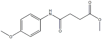 methyl 4-(4-methoxyanilino)-4-oxobutanoate Struktur