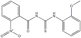 N-(2-methoxyphenyl)-N'-(2-nitrobenzoyl)thiourea Struktur