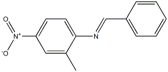 2-methyl-4-nitro-N-[(E)-phenylmethylidene]aniline Struktur