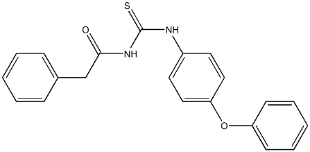 N-(4-phenoxyphenyl)-N'-(2-phenylacetyl)thiourea Struktur