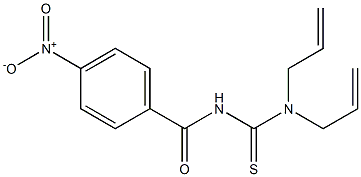 N,N-diallyl-N'-(4-nitrobenzoyl)thiourea Struktur