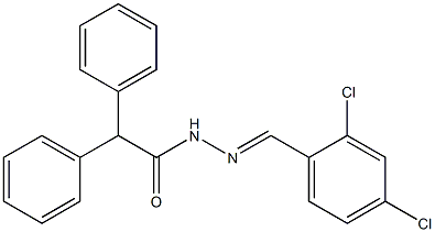 N'-[(E)-(2,4-dichlorophenyl)methylidene]-2,2-diphenylacetohydrazide Struktur