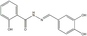 N'-[(E)-(3,4-dihydroxyphenyl)methylidene]-2-hydroxybenzohydrazide Struktur