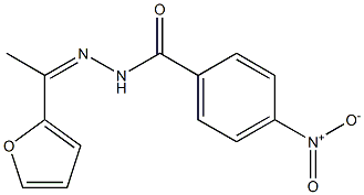 N'-[(Z)-1-(2-furyl)ethylidene]-4-nitrobenzohydrazide Struktur