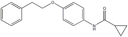 N-[4-(phenethyloxy)phenyl]cyclopropanecarboxamide Struktur