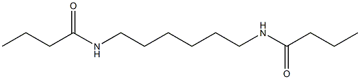 N-[6-(butyrylamino)hexyl]butanamide Struktur