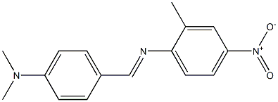 N-{(E)-[4-(dimethylamino)phenyl]methylidene}-N-(2-methyl-4-nitrophenyl)amine Struktur