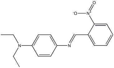 N-[4-(diethylamino)phenyl]-N-[(E)-(2-nitrophenyl)methylidene]amine Struktur