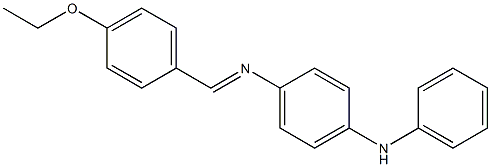 N-(4-anilinophenyl)-N-[(E)-(4-ethoxyphenyl)methylidene]amine Struktur