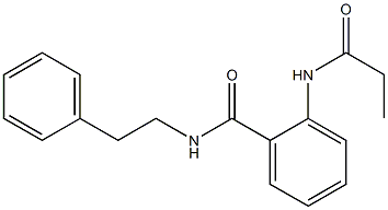 N-phenethyl-2-(propionylamino)benzamide Struktur