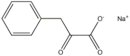 2-oxo-3-phenylpropanoate sodium Struktur