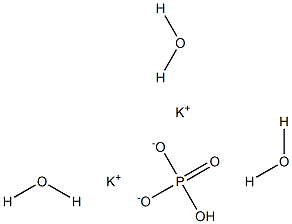 di-Potassium hydrogen phosphate trihydrate, reagent grade Struktur