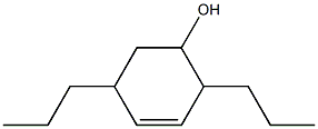 2,5-Dipropyl-3-cyclohexen-1-ol Struktur