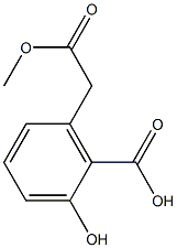 6-(Methoxycarbonylmethyl)salicylic acid Struktur