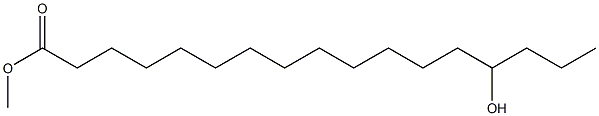 14-Hydroxyheptadecanoic acid methyl ester Struktur