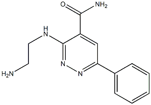 3-(2-Aminoethylamino)-6-phenylpyridazine-4-carboxamide Struktur