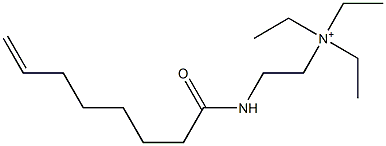 N,N,N-Triethyl-2-(7-octenoylamino)ethanaminium Struktur